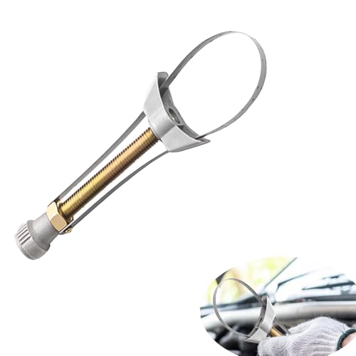 Adjustable Oil Filter Removal Strap Wrenchs Tool, 2025 New Strap Wrenchs Heavy Duty Oil Filter Tool, 2 In 1 Universal Multifunctional Oil Filter Removal Too For Car, Truck, Excavators