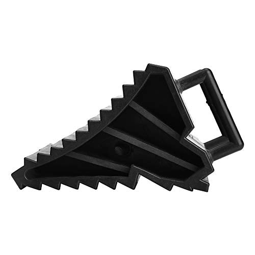 2PCS Wheel Chocks for Trailers, Rubber Heavy Duty Trailer Jack Block Garage Car Stopper Anti Slip Car Wheel Chocks Trailer Tire Chocks for Travel Trailer, Camper, Rv, Truck