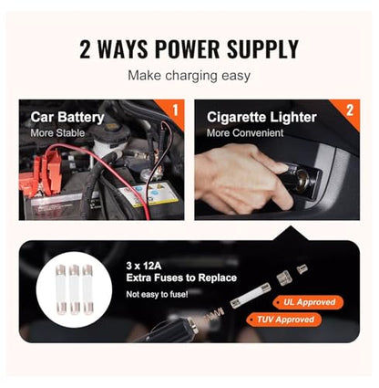 Electric Car Jack 3 Ton (6600lbs) with Impact Wrench, 12V Scissor Jack Kit - Sedan, SUV, Truck Tire Change - Portable Lifting Jack with Double Control