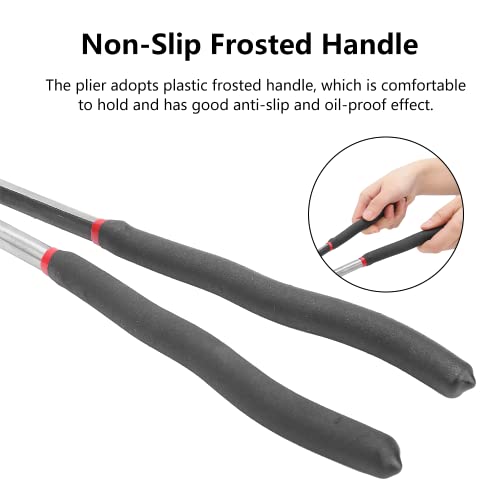 Watris Veiyi Straight Long Needle Nose Pliers for Access in Tight Spaces | 16in Long Reach Nose Pliers, Nipper Bent Nose Duckbill Pliers