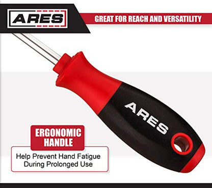 ARES 70246 Hook and Pick Set, 4-Piece, Chrome Vanadium Steel | Includes a large straight pick, 90 degree pick, combination pick, and a hook pick - size: 4-Piece Hook and Pick Set