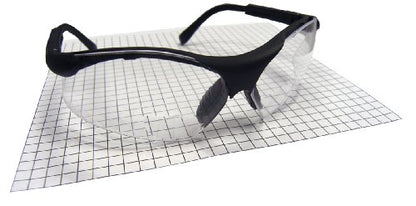 SAS Safety Sidewinder Readers Safety Glasses -Black Frame - Clear 2.5 X Reader Lens - Polybag