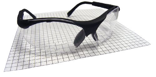 SAS Safety Sidewinder Readers Safety Glasses -Black Frame - Clear 2.5 X Reader Lens - Polybag