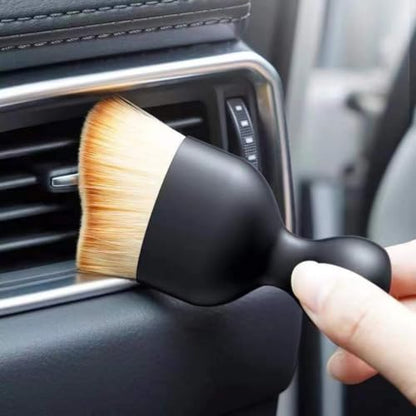 2-Piece Car Interior Detailing Brush Set, Ultra-Soft Bristle Dust Sweepers for Air Vents, Dashboard, and Keyboard Crevices, Long and Short Handle Auto Dusting Tools