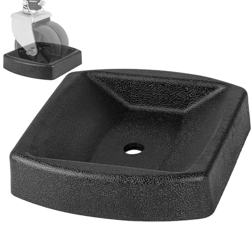Jack Wheel Chock, Heavy Duty Reinforced Dual Trailer Swirl Jack Caster Wheel Dock, Rubber Double Wheel Chock for Caravans and Trailers Camper Tent - color: Large - Dual Wheel