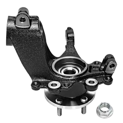 Detroit Axle - Front Steering Knuckles w/Wheel Hub Bearings Struts w/Coil Springs Replacement for 2013-2018 Ford Focus 2.0L - size: 4QU47855/ Big strut kit
