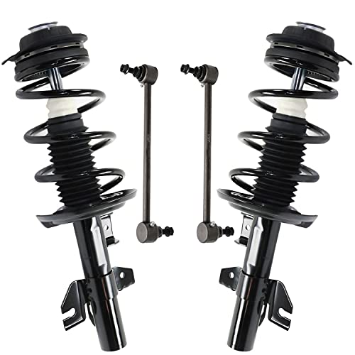 Detroit Axle - Front Struts w/Coil Springs Sway Bar End Links Replacement for 2013-2016 Dodge Dart Limited - 4pc Set - size: 4QS47195/ sway kit