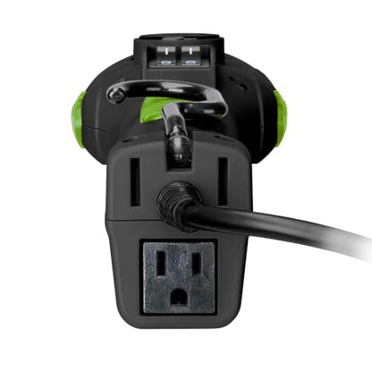 PowerSmith Work Light Magnetic Work Light 3000 Lumen 25 ft. 16/3 SJTOW Oil-Resistant Power Cord, 12 Amp Power Outlet (PDL3025)