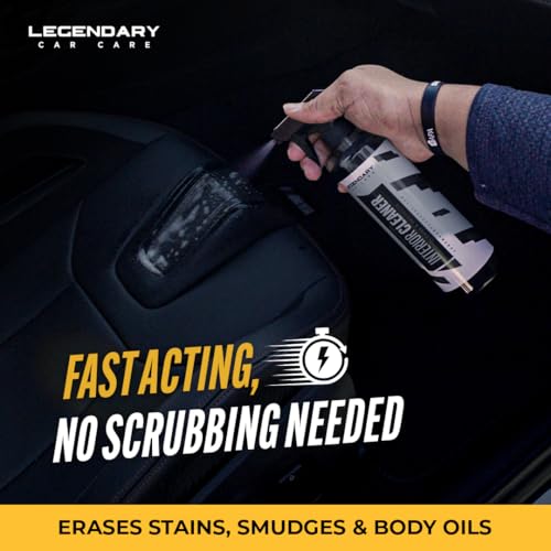 Legendary Interior Cleaner 16oz (2Pack) - All Purpose Interior Detailer & Carpet Cleaner for Cars - Safe on Leather, Plastic, Vinyl, Upholstery & Dashboard - UV Protectant - Tough on Stains & Dirt - size: 16 Fl Oz (Pack of 2)