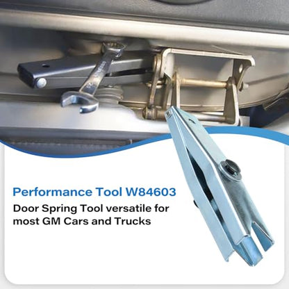 W84603 Door Spring Tool Fits for GM Cars and Trucks, Door Hinge Spring Compressor Tool Compatible with ½ Inch Wrenches, Easy Installation