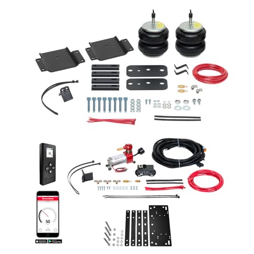 TrendsAuto Firestone Airide Rear Ride-Rite Air Spring Kit and Single Path Standard Compressor Kit fits 2007-2021 Tundra | Easy Installation | Includes TrendsAuto Decal - size: 2007-2021, style: Single Path
