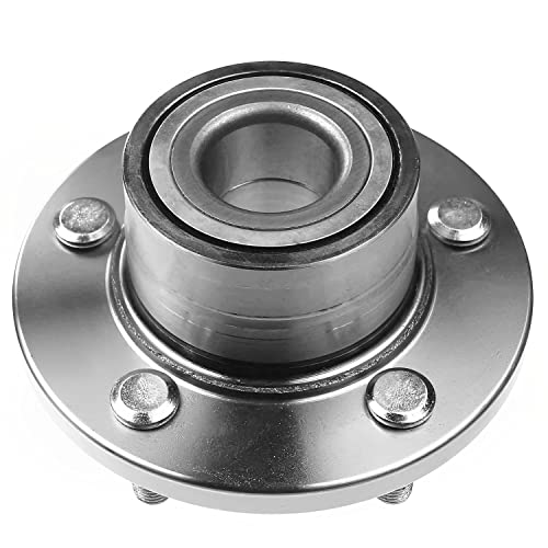 Detroit Axle - Rear Left or Right Wheel Hub and Bearing Assembly Replacement for 2001-2006 Hyundai Santa Fe FWD 5 Lug W/o ABS 2pcs - style: 512197 x2/Pair
