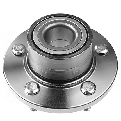 Detroit Axle - Rear Left or Right Wheel Hub and Bearing Assembly Replacement for 2001-2006 Hyundai Santa Fe FWD 5 Lug W/o ABS 2pcs - style: 512197 x2/Pair