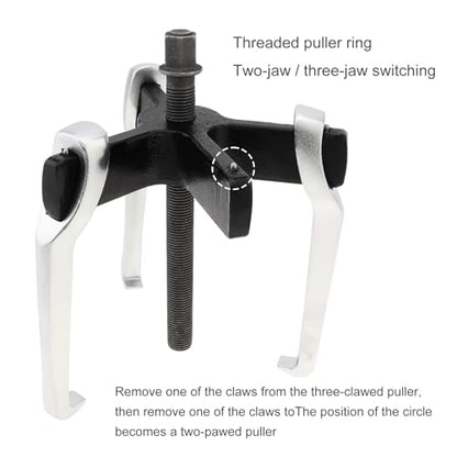 ChgImposs 2 Jaw 3 Jaw Gear Puller, Adjustable Bearing Puller, Reversible Removal Tool for Internal External Pulling, Puller Tool for Removal of Pulleys Flywheels Bearings Gears (6 Inch) - size: 6inch