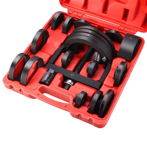 Master Wheel Hub & Bearing Remover & Installer Set, C to U Sizes Back and Front Wheel Bearing Removal Tool Kit, Fits for Most Front-Wheel Drive Vehicles