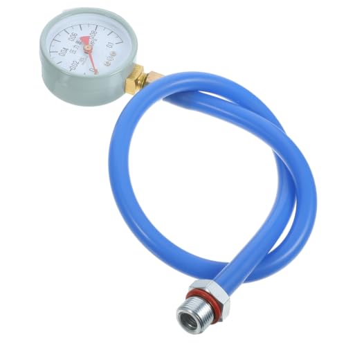 FAVOMOTO Exhaust Back Pressure Tester Kit, Professional Automotive Emission Detector with Hose and Adapters Universal Automotive Exhaust Back Pressure Gauge for Vehicle Diagnostics