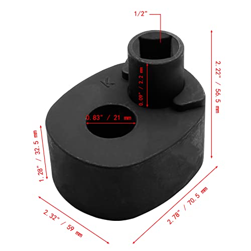 Jiozermi Universal Inner Tie Rod Wrench Removal Tool, 1.3"-1.65"/33-42mm | 1.3" - 1.65" / 33-42mm Tie Rod Wrench Remover Removal Tool Tie Rod End for Car Truck - size: 33 - 42 mm