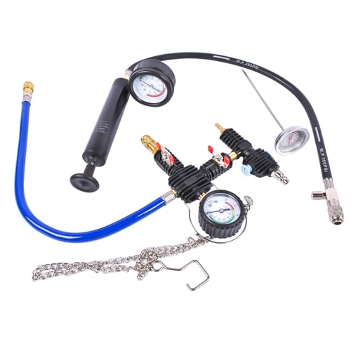 Radiator Cooling System Pressure Tester Kit, 31pc Master Coolant Vacuum Refill Kit with 23 Radiator Adapters, Coolant Pressure Tester Kit with Vacuum Pump Vacuum Purge & Refill Tool
