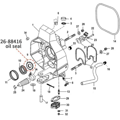 Replacement Kits Stainless Steel Gimbal Bearing Seal | Compatible with Mercruiser Sterndrives All Models, Replaces 26-88416