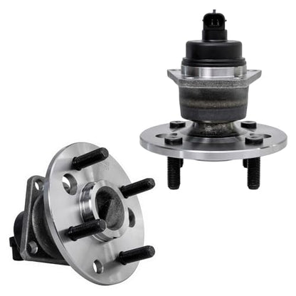 Detroit Axle - 2pc Rear Wheel Hubs & Bearings for Saturn SC SC1 SC2 SL SL1 SL2 SW1 SW2, Wheel Hubs Bearings Assembly 1991 1992 1993 1994 1995 1996 1997 1998 1999 2000 2001 2002 Replacement - style: 512002 x2/Pair