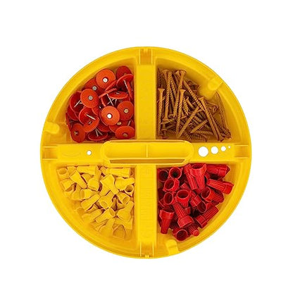 Bucket Boss - Bucket Stacker Small Parts Organizer, Bucket Organization (15051) , Yellow - size: 1 Count (Pack of 1)
