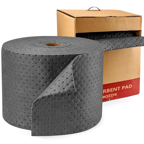 Universal Absorbent Pads Roll | 16"x20" Water Absorbent Mat 100-Pack | Industrial Spill Control for Liquids Leak(32 Gal/Box) | Oil Absorbing Rolls - color: 100pack 4mm Thickened/ absorbs roll oil & water(16"x20")