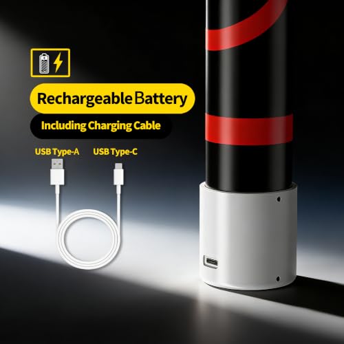 THOUSAND SUNNY Bendable LED Flashlight Stick, 30" Flexible Mechanic Light | Rechargeable, 3 Modes, 7-Hr Runtime, High Lumen, USB Charge, Mechanic Work Light, Car Repairs, Under Hood, Garage, Hands-Free