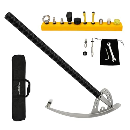 Car Fender Damage Repair Tools, Angle Adjustable, Stainless Steel Auto Car Dent Removal Fender Repair Kit with Storage Bag, M8 Thread
