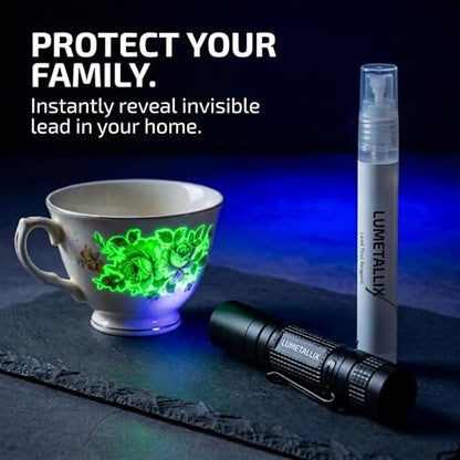 Lumetallix The Original Glowing Lead Test - Instant Lead Detection Lead Test Kit for Paint, Ceramics & more Fast, Accurate Results Home Safety & Easy to Use - Home Lead Test Kit - Lead Paint Test Kit - style: Lead test