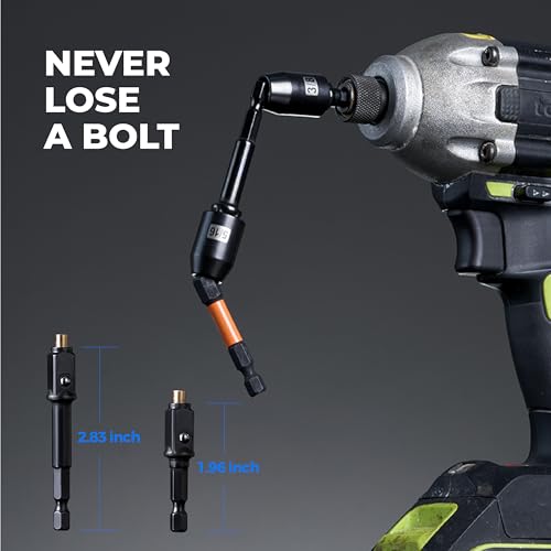 toolant HVAC Tools Nut Driver Set, Impact Magnetic SAE Interchange Nut Driver, 1/4'' 5/16'' 3/8'' 7/16'' 1/2'' for Automotive Repair, Electrical Work - style: Interchange Nut Driver