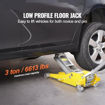 Hydraulic Jack 3T/2T Floor Jack Aluminum Hydraulic Racing Car with Dual Piston Quick Lift Pump for Auto Repaire,3t Aluminum-1 - color: 3t Aluminum