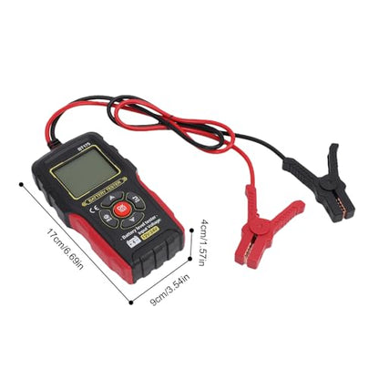 Eujgoov Car Battery Tester, 12V 24V Automotive Battery Diagnostic Tool, 50-1999 CCA Load Capacity, Digital Analyzer Voltage Meter for Cars, Trucks, Motorcycles, SUVs, Boats Use