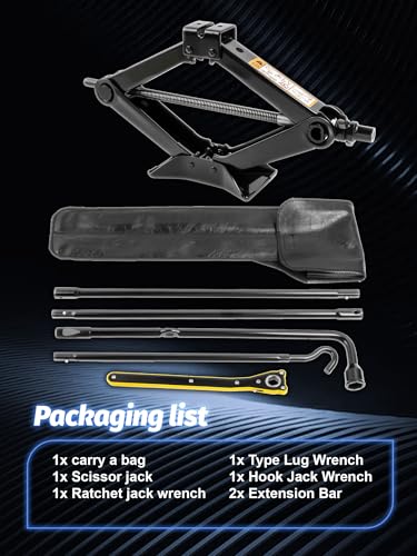 Spare Tire Jack Kit fit 2004-2019 F150 | For 2.5 Ton Spare Tire Tool Kit Includes Spare Tire Jack Handle and Spare Tire Lug Wrench - size: 2004-2014 F150