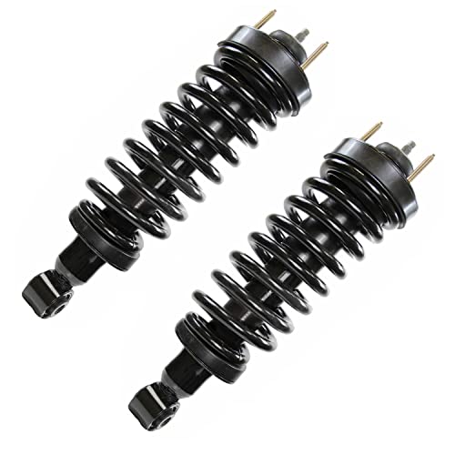 Detroit Axle - 4pc Struts for Ford 2003-2011 Crown Victoria Mercury Grand Marquis, Front Rear Struts & Coil Spring Assembly 2004 2005 2006 2007 2008 2009 2010 Replacement Suspension Shock Absorbers - size: 4Q47390/ Big strut kit