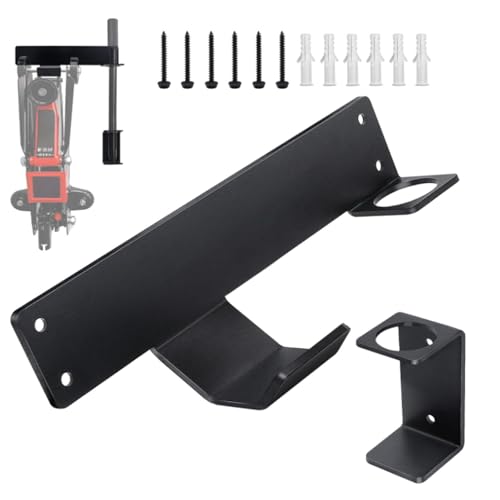 Floor Jack Stand Wall Mount Rack Organizer, Car Hydraulic Trolley Jack Stand Holder Storage Brackets for Tower Racing Trailer Accessories Tool 1 Set (1)