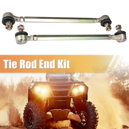 ACROPIX 20cm 7.87" Steering Tie Rod End Tie Rod Link Fit for 50cc 70cc 90cc 110cc 125cc 150cc ATV Quad Four Wheeler with Ball Joint Accessories - Pack of 2 - size: 200mm