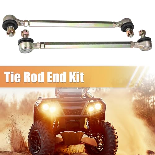 ACROPIX 21cm 8.27" Steering Tie Rod End Tie Rod Link Fit for 50cc 70cc 90cc 110cc 125cc 150cc ATV Quad Four Wheeler with Ball Joint Accessories - Pack of 2 - size: 210mm