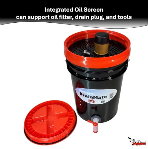 Spill-Less DrainMate™ 20 Quart Oil Drain Pan/Container - Made in USA