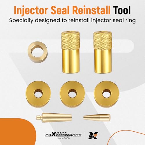 maXpeedingrods Fuel Injector Puller Removal Installer Kit, Injector Seal Install Tool for VW Audi 1.2 1.4 1.6 1.8 2.0 2.7 3.0 3.2 3.6 V6 4.2 V8 FSI TSI TFSI Petrol Diesel, for Volkswagen TDi 4 Cyl - style: for VW