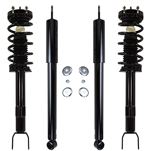 Detroit Axle - RWD 4pc Struts Shocks Kit for 2011-2019 Chrysler 300, 2 Front Struts w/Coil Spring 2 Rear Shock Absorbers Assembly 2012 2013 2014 2015 2016 2017 2018 Replacement - size: 4AQ47256/Shock Kit