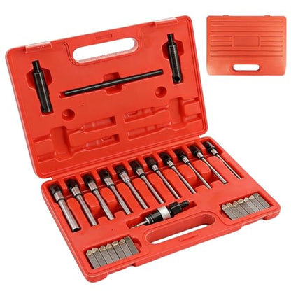 29-Piece Valve Seat Cutter Set 22-63mm Valve Seat Cutter Kit 15°-90° Angle Reamer Tools Suitable for Automotive Repair and Tuning