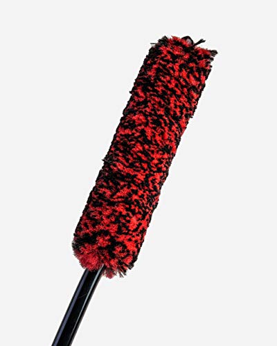 Adam's Polishes Barrel Brush - Adjustable Wheel Cleaning Tool W/Soft Wool Fibers - Remove Brake Dust & Dirt Behind Your Rim Accessories - Wash & Restore Shine to Your Car Boat RV Bike Or Motorcycle