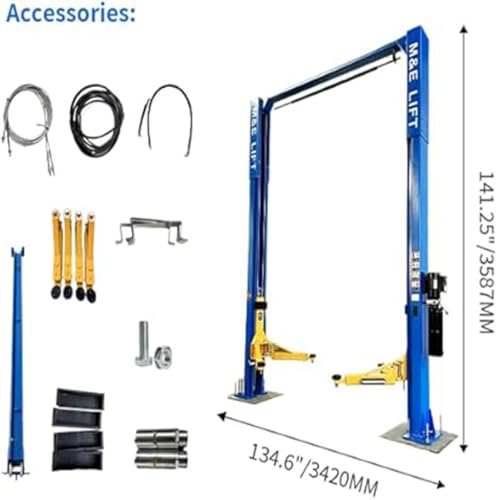 2 Post Lift 11000lbs Two Post Lift Auto Lift Car Lift Hoist Equipment LM1100S
