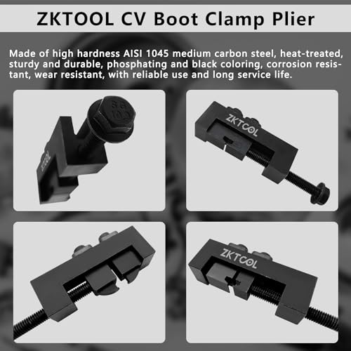 ZKTOOL CV Axle Boot Clamp Tool For BMW Toyota/Lexus etc,Upgraded Model, Can Switch Three Modes At The Aame Time For Wider Use,Drive Shaft Clamping Tool,CV Joint Axle Boot Clamp Tool,09521-24010… - color: Upgrade