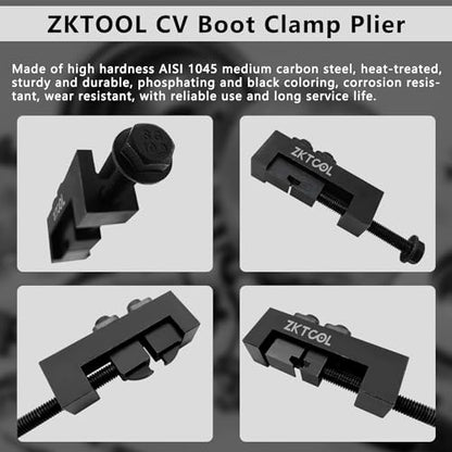 ZKTOOL CV Axle Boot Clamp Tool For BMW Toyota/Lexus etc,Upgraded Model, Can Switch Three Modes At The Aame Time For Wider Use,Drive Shaft Clamping Tool,CV Joint Axle Boot Clamp Tool,09521-24010… - color: Upgrade