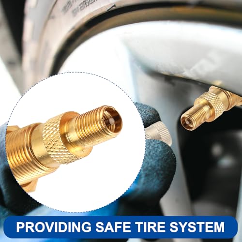 10 Piece TR618A Metal Valve Stems for Agricultural Equipment. Fits 0.618''+0.0157'' Valve Hole Dia, Length 1.99'', Brass Colour - size: TR618A 10pcs