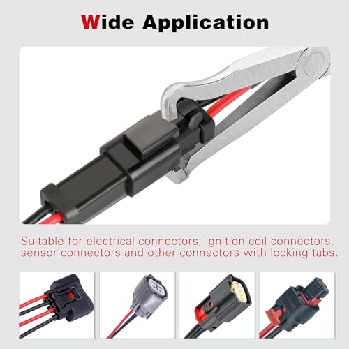 3 Pcs Electrical Disconnect Pliers, Fuel Line Disconnect Tool | Automotive Tools Electrical Connector Pliers Set Includes 37960, 37980 Connector Separator for Cars