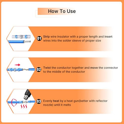Ultimate All-in-One Heat Shrink Solder Seal Wire Connectors Kit – Wire Striper, Heat Gun, Kuject 2000PCS Waterproof Solder Stick Butt Connectors, Electrical Wiring Connector Kit for Marine Automotive