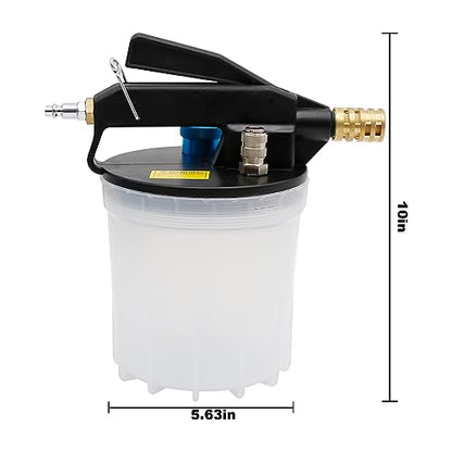 Saihisday 2L Brake Bleeder Vacuum Pump Kit，Long Silicone Hose Brake Bleeder Vacuum Brake Bleeder Brake Bleeder Tool with 40Inch Long Silicon Hose for Automotive Bleeding