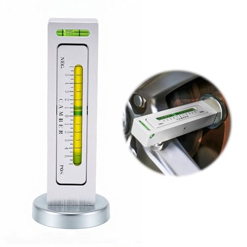 KIMISS Magnetic Gauge Tool Adjustable for Wheel Alignment, Caster Pillar and Camber Tool with Strong Magnetic Base, Alignment Gauge for Cars Trucks RVs